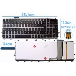TECLADO HP ENVY 15-J 17-J 15-J002LA 15-J003LA 15-J004LA 15-J012 CON BACKLIGTH 